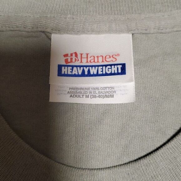 Hanes heavyweight men's short sleeve tshirt BUNDLE OF TWO - Picture 4 of 5